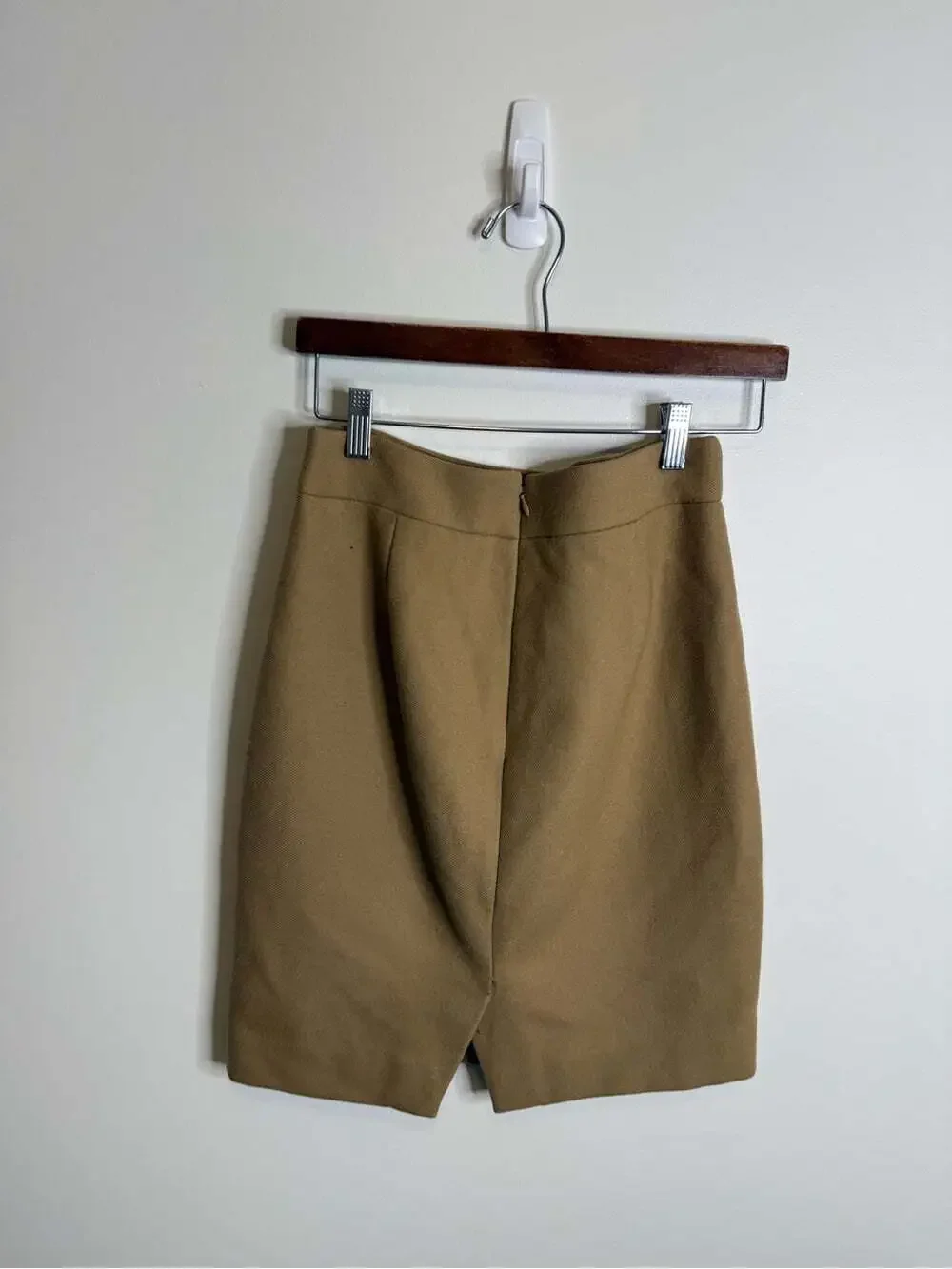 J Crew no. 2 Classic Camel Pencil Skirt - Women's wool size 4P
